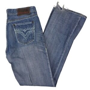 Rock & Roll‎ Cowboy Double Barrel Jeans Mens 33x36 Blue Relaxed Bootcut Western